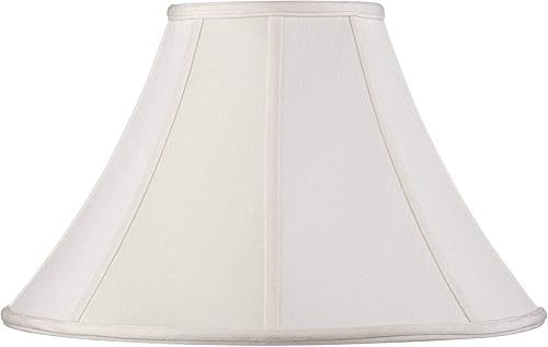 Pantalla grande Shantung de color blanquecino, 7 pulgadas superior x 18 pulgadas inferior x 10.5 pulgadas de alto x 12 pulgadas de inclinación