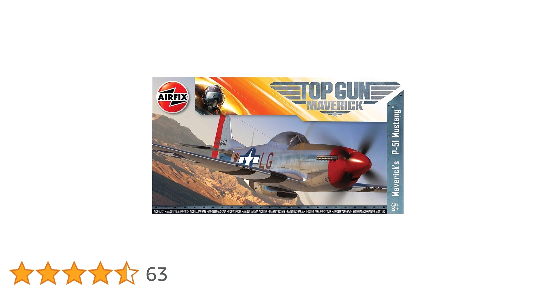 トップガン マーヴェリックでも登場 1/72 マスタング P51 塗装済完成品 トップガン マーヴェリック』に登場したP-51Dマスタングをエア