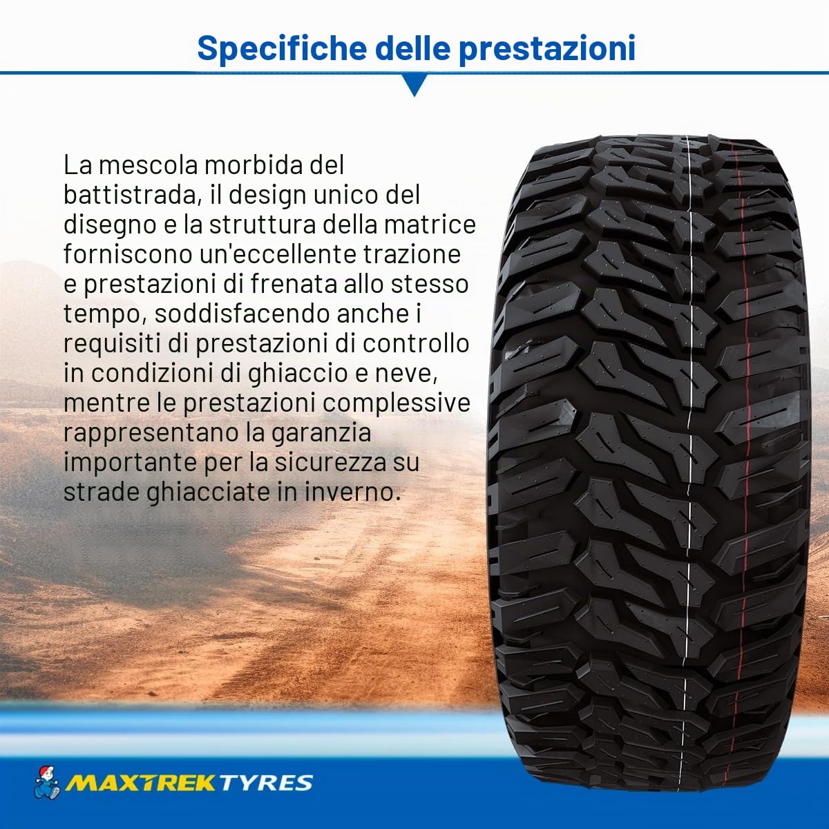 GOMME PNEUMATICI MAXTREK 265/75 R16 123Q MUD TRAC