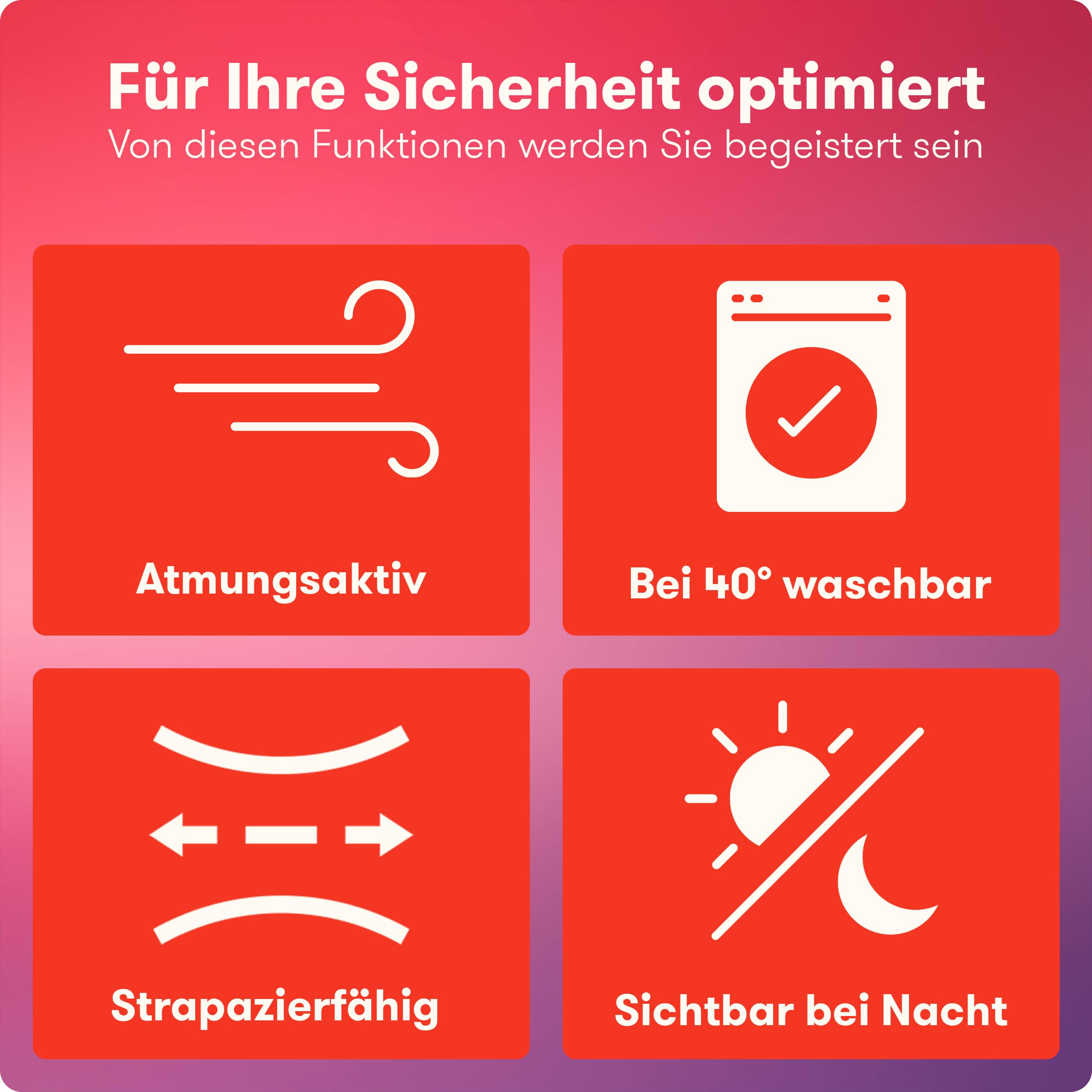 PURAHELP Warnwesten 4er Set Europaweit gültig nach EN ISO 20471 - Reflektierende Warnweste - Sicherheitsweste Orange - Warnschutzweste - Sicherheitswesten für Erwachsene