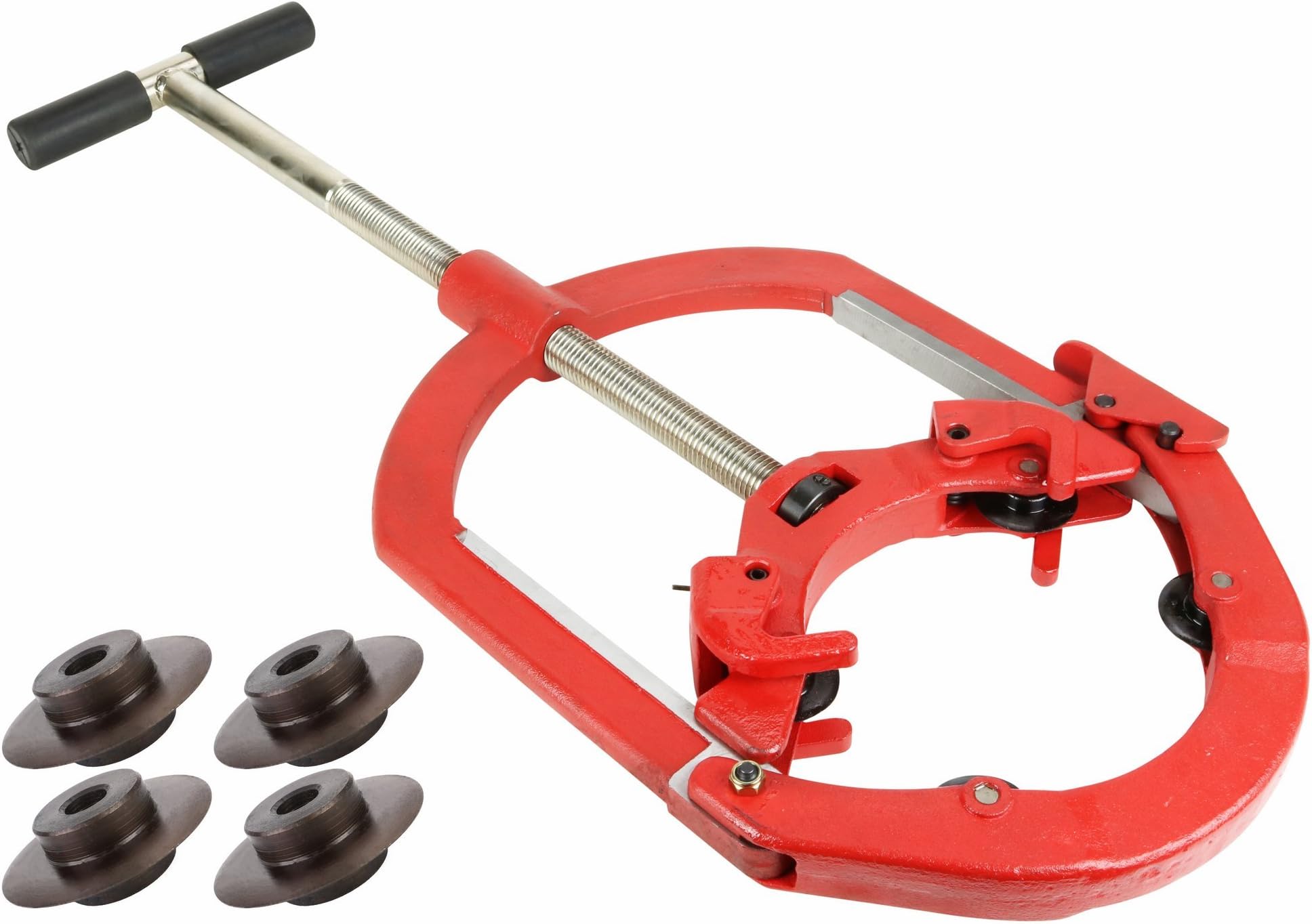Toledo Pipe H8S 6"-8" Heavy Duty Hinged Pipe Cutter fits RIDGID® & REED® Wheels with Extra Cutter Wheels