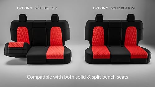 Miniatura 9 de FH Group Fundas de asiento de automóvil de ajuste personalizado para Tesla Modelo Y Ultraflex 2020-2024, fundas de asiento de neopreno resistentes