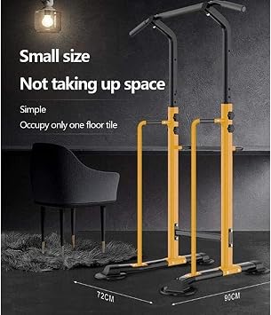 Workout Dip Stand Pull Up Bar Station Capacity 330 Lbs Professional Strength Training Fitness Equipment Durable Stable for Home Gym