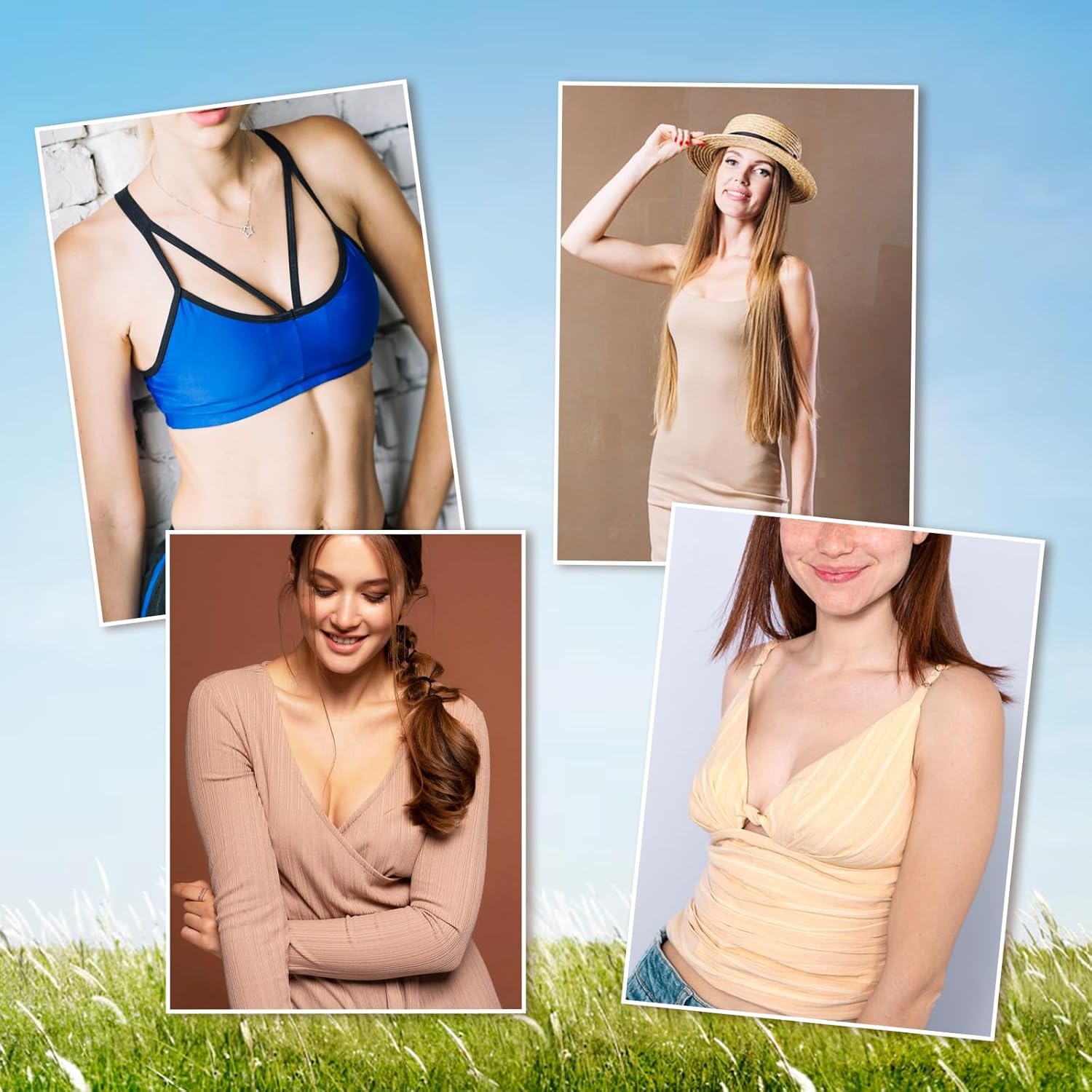 2 Pairs Women's Push Up Bra Pads Inserts Breast Enhancers,11.5 * 8.5cm, Bra Cups Insert or Sew In, Breast Enhancer Cups Fits A Cup, Black(S) - Image 6