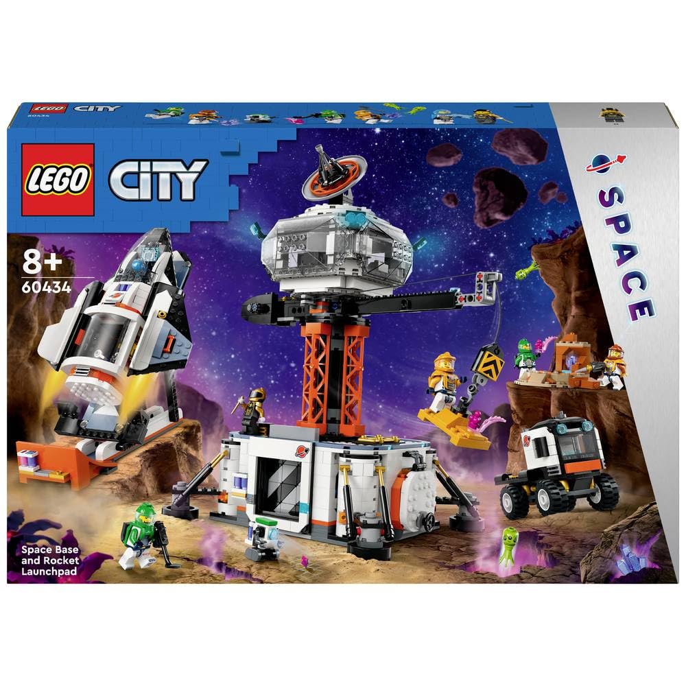 City Space Base and Rocket Launchpad Planet Exploration Toy 60434