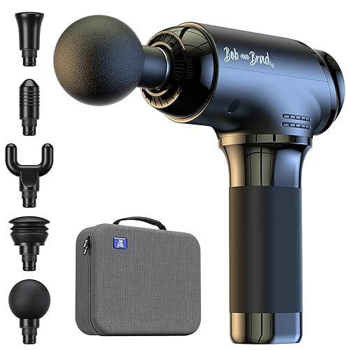 BOB AND BRAD T2 Massage Gun, Deep Tissue Percussion Muscle Massage Gun for Back and Neck, Upgraded 4000 mah Battery, Handheld Electric Back Massager for Athletes Pain Relief - T2 Classic (Deep Tissue Therapy)