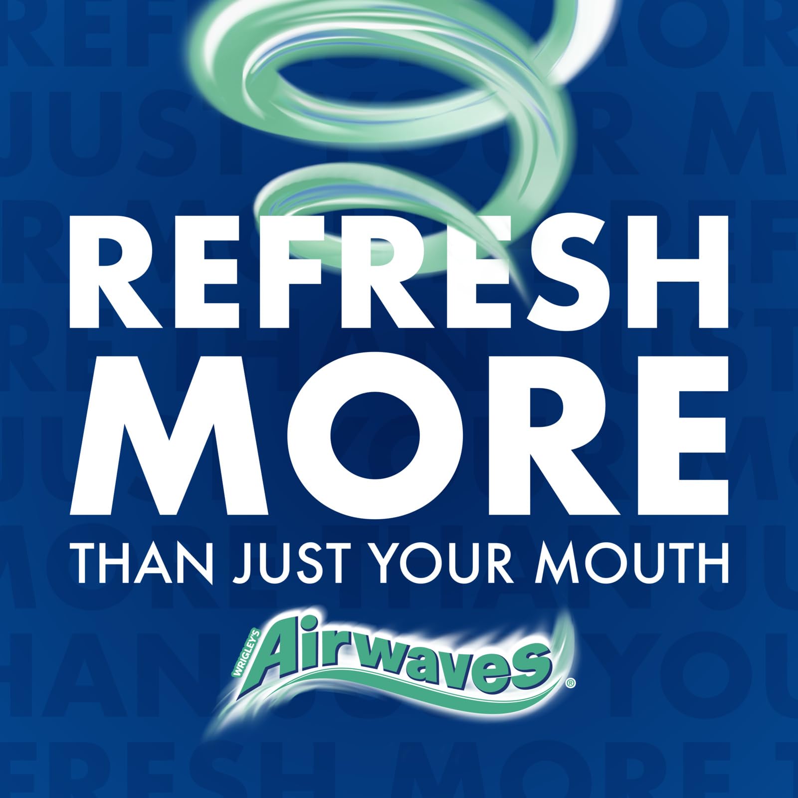 AIRWAVES - Chewing-gum Menthol Extrême sans sucres - Grand format contenant 60 paquets de 10 dragées - 420g