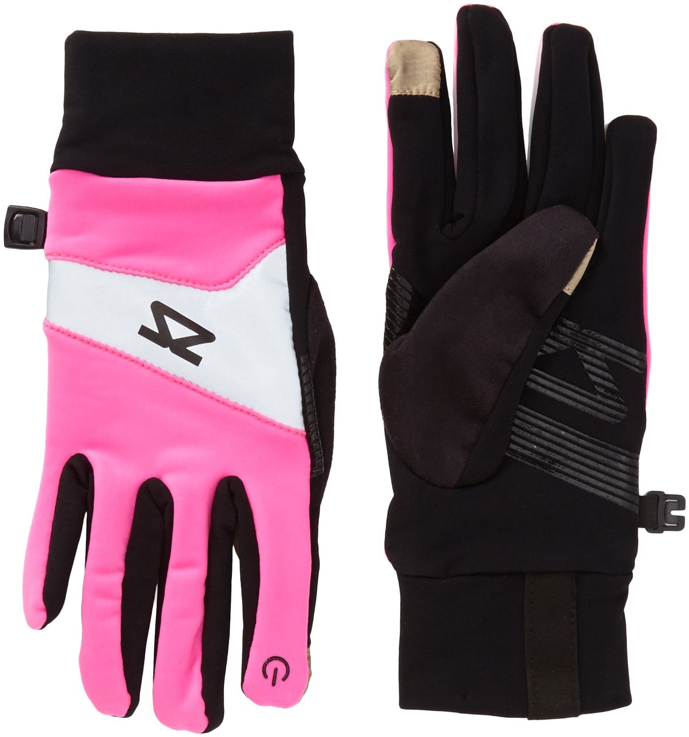 ZensahWomen's Reflect Running Gloves-Neon Pink, Small