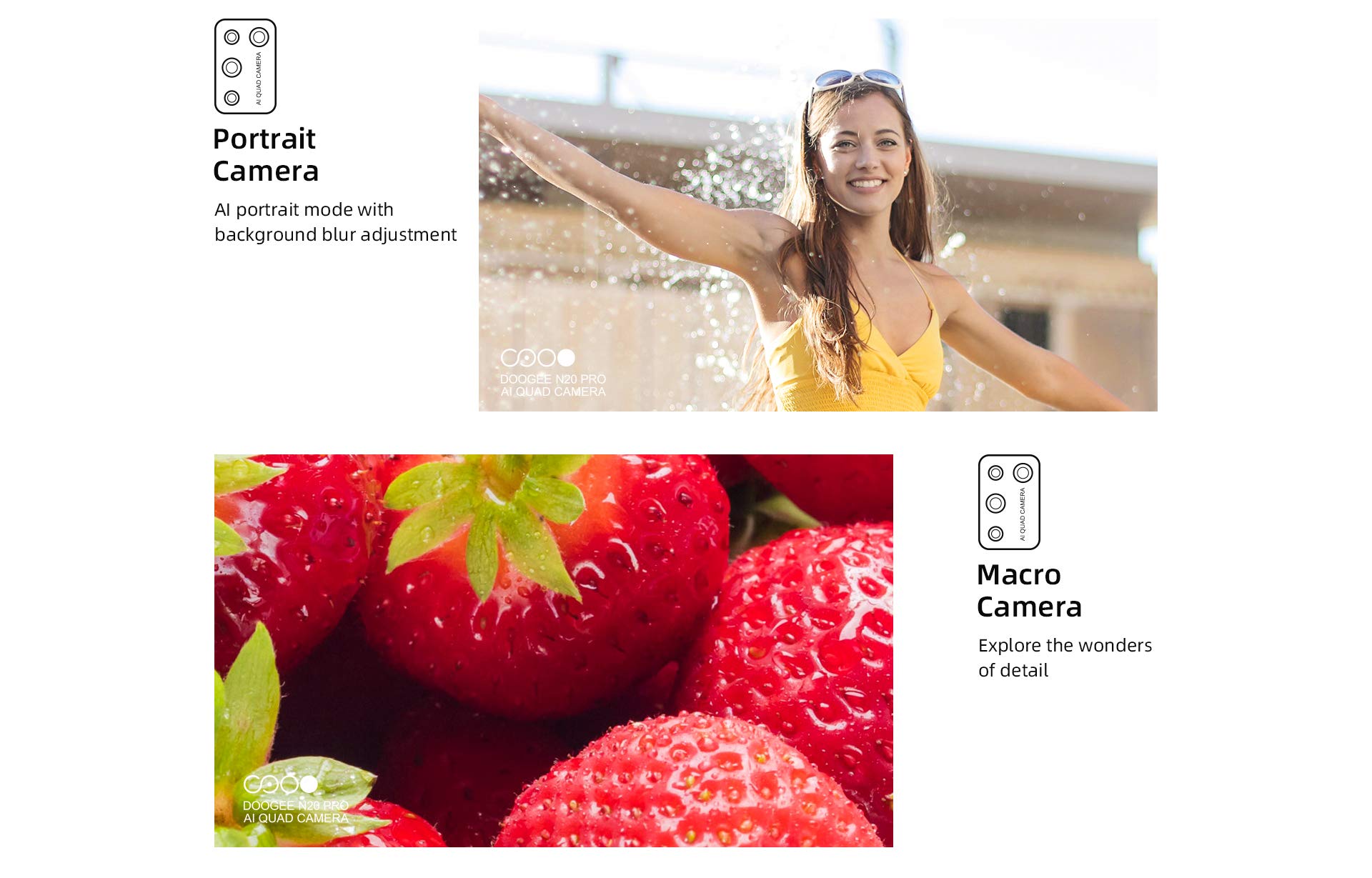Cellulare Android Senza Contratto, N20 PRO 6GB+128GB Smartphone Sbloccato, Octa-Core, Fotocamera Quintupla AI 16MP, Display FHD+ Waterdrop 6,3", GPS, Impronta Digitale, Face ID Viola