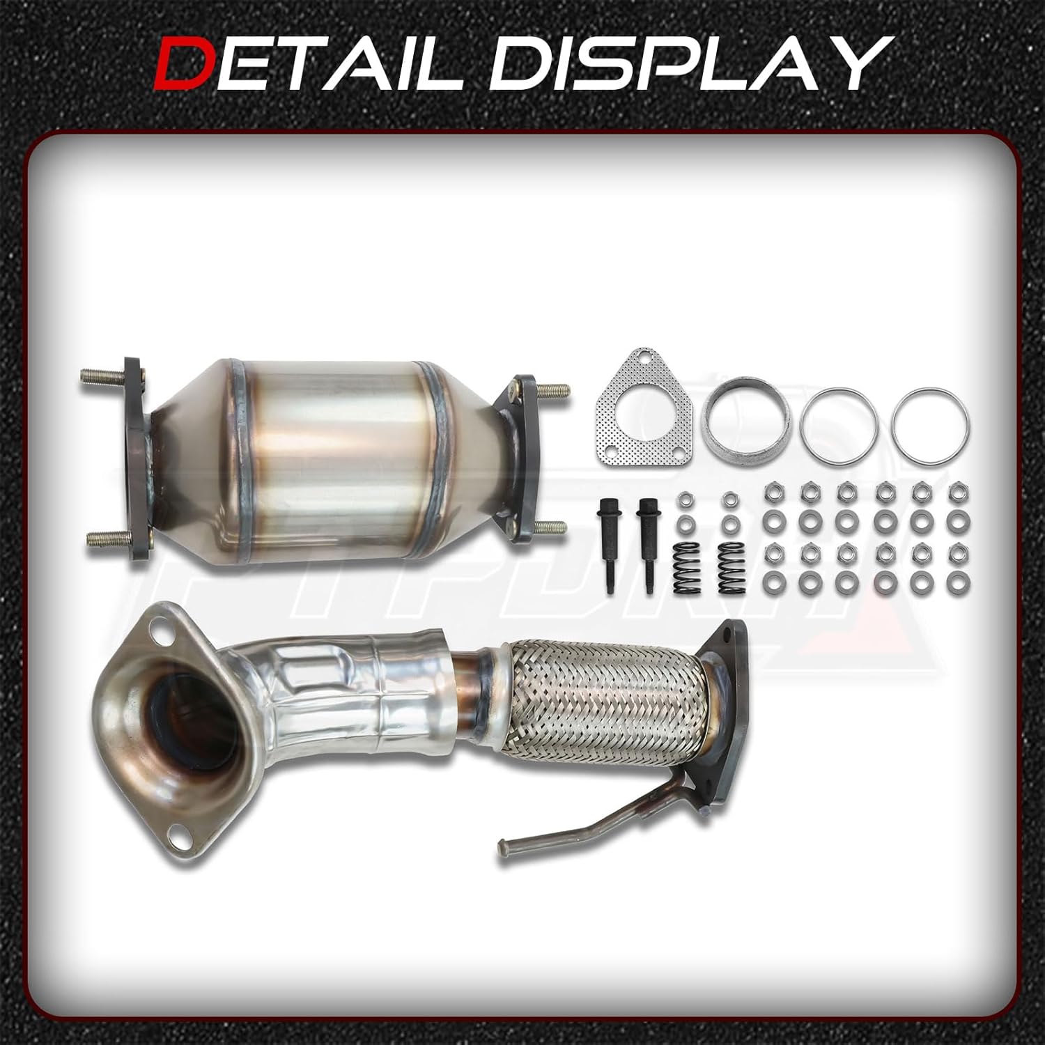 2PCS Catalytic Converter Kit Compatible with 2008-2012 Honda Accord, 2009-2013 Honda TSX 2.4L (EPA Compliant)