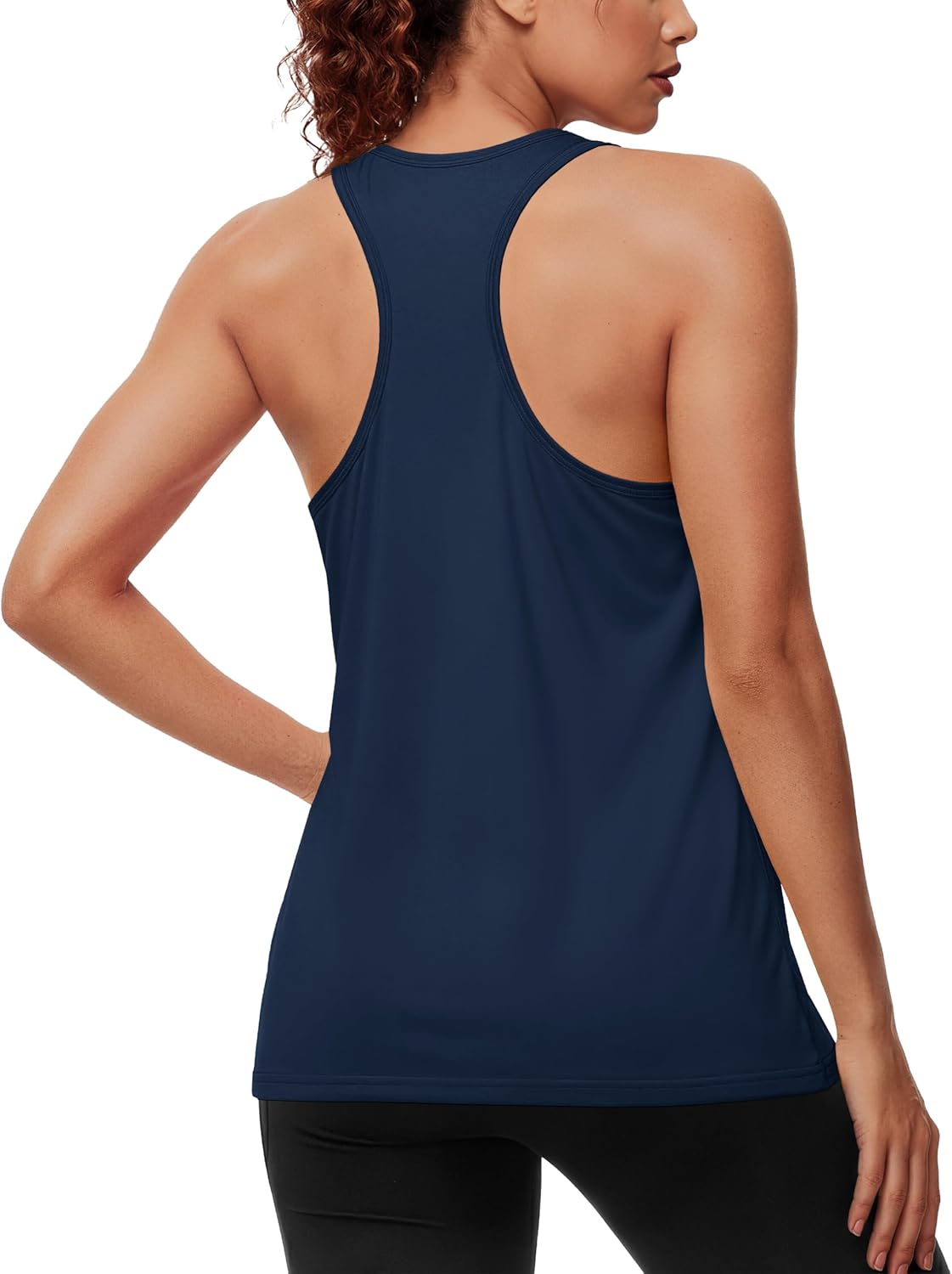 MAGCOMSEN Tank Top for Women Workout Racerback Sleeveless Racer Back Tops Athletic Yoga Running Gym Muscle Pilates Tank