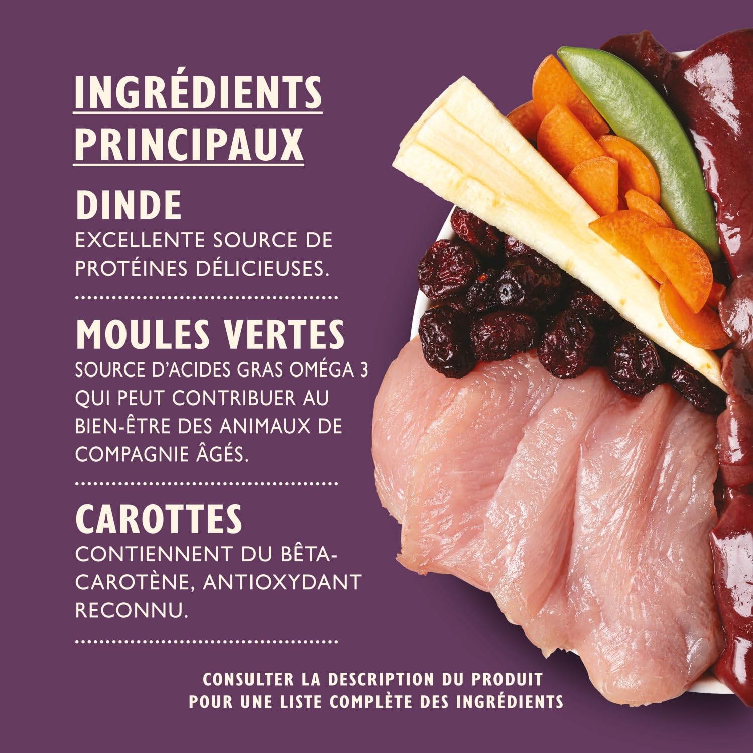 Lily’s Kitchen Fabriqué à partir d’ingrédients naturels Boîte d’Aliments humides pour Chiens âgés À la Dinde et aux Cranberry 6 x 400g
