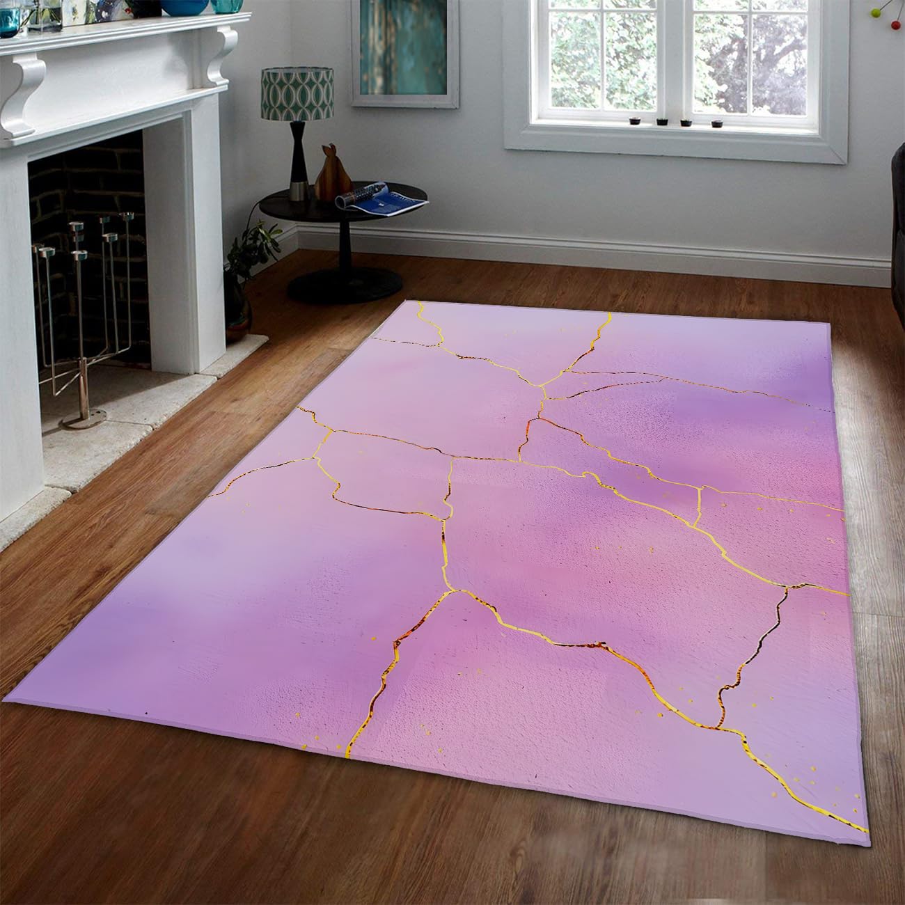 Descente de lit violet rose pour une chambre de fille cosy