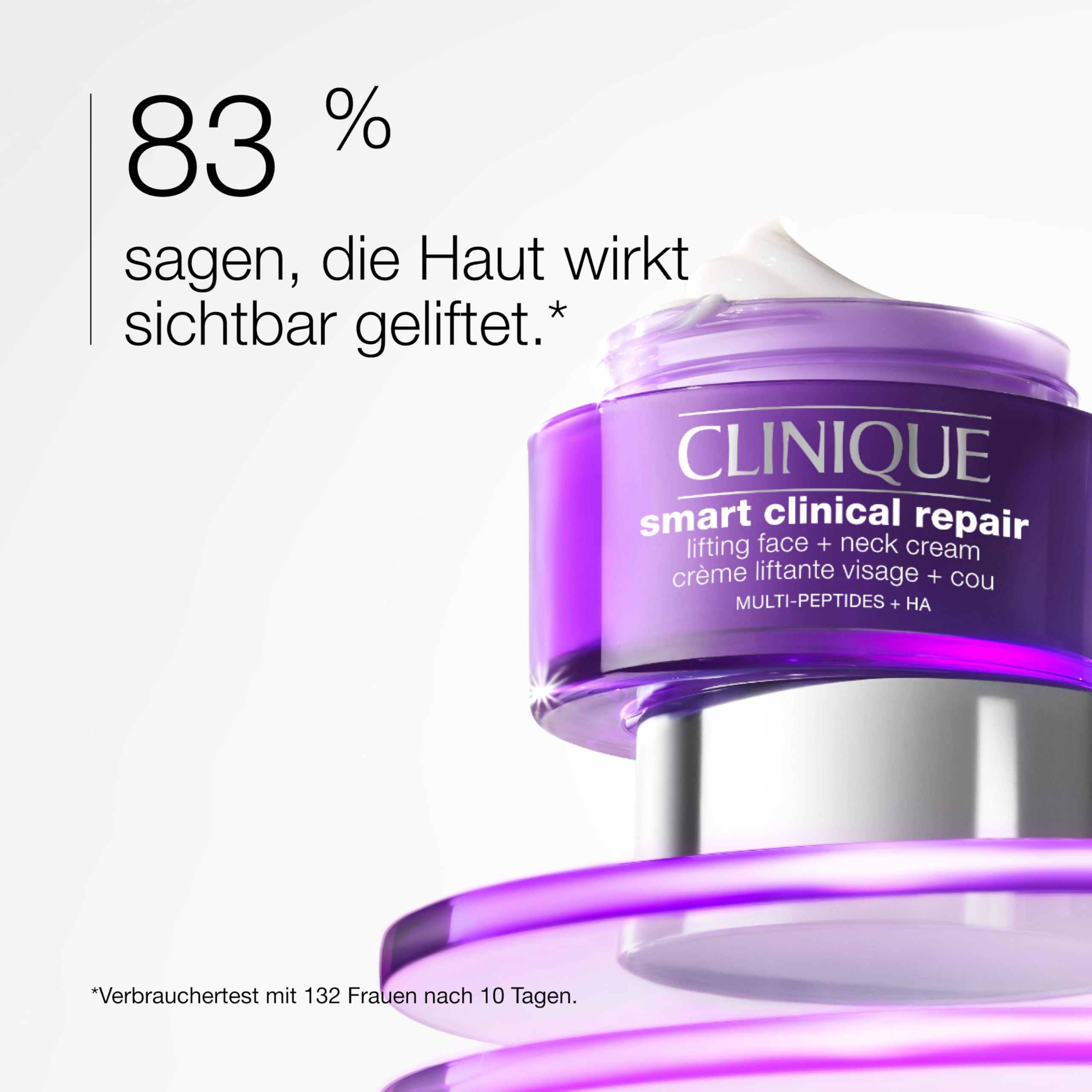 Clinique Smart Clinical Repair™ Lifting Face + Neck Cream | Mit 9% Peptiden + Hyaluronsäure | Anti-aging + feuchtigkeitsspendend