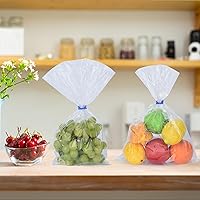 Vista 5 de 100 clips de plástico reutilizables para pan, mantén tu comida fresca con clips para bolsas de alimentos de 7/8 x 7/8 pulgadas (azul)