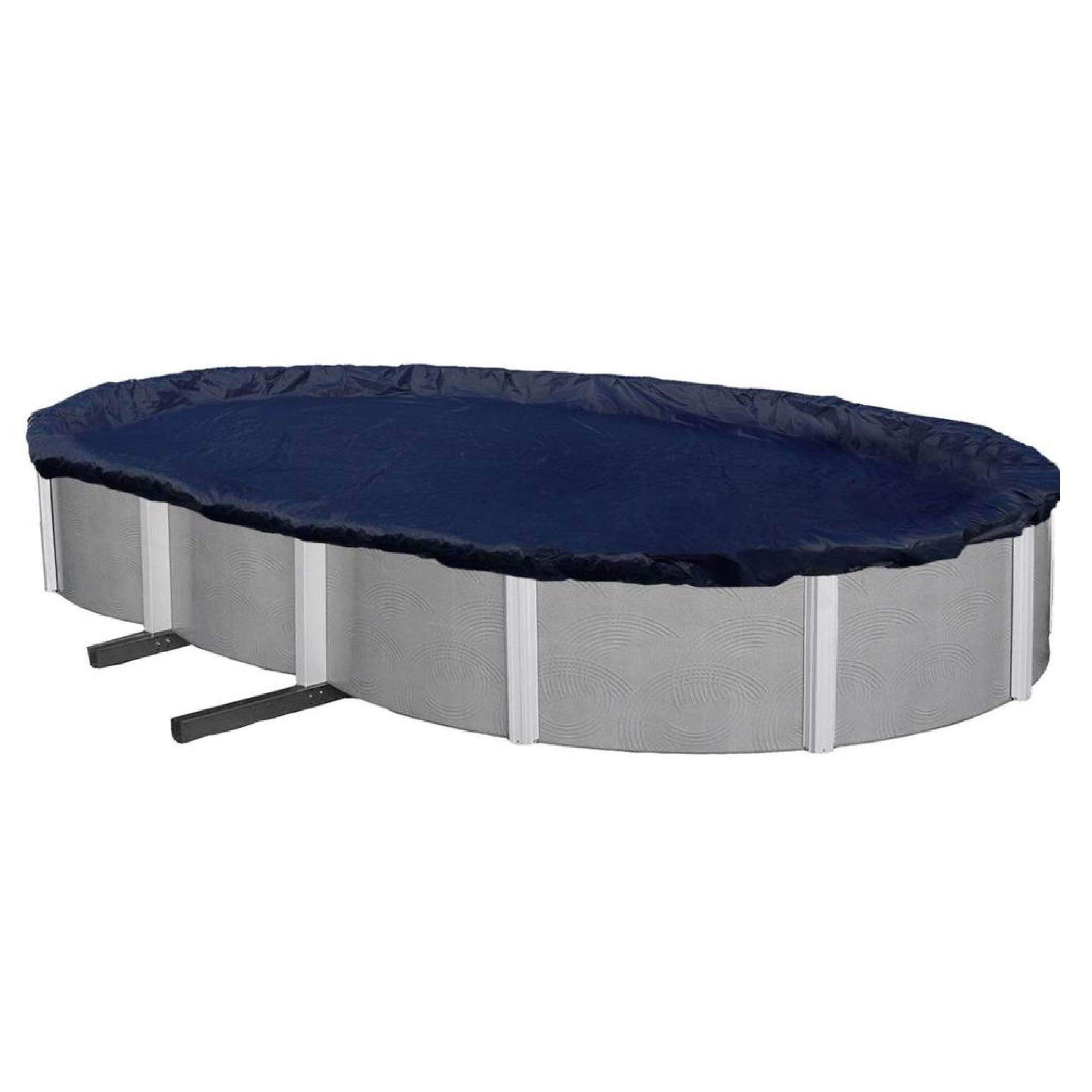 Bâche d'hiver pour piscine hors sol évite l'eau verte couverture ovale 4,6x6,3 m Winter Block