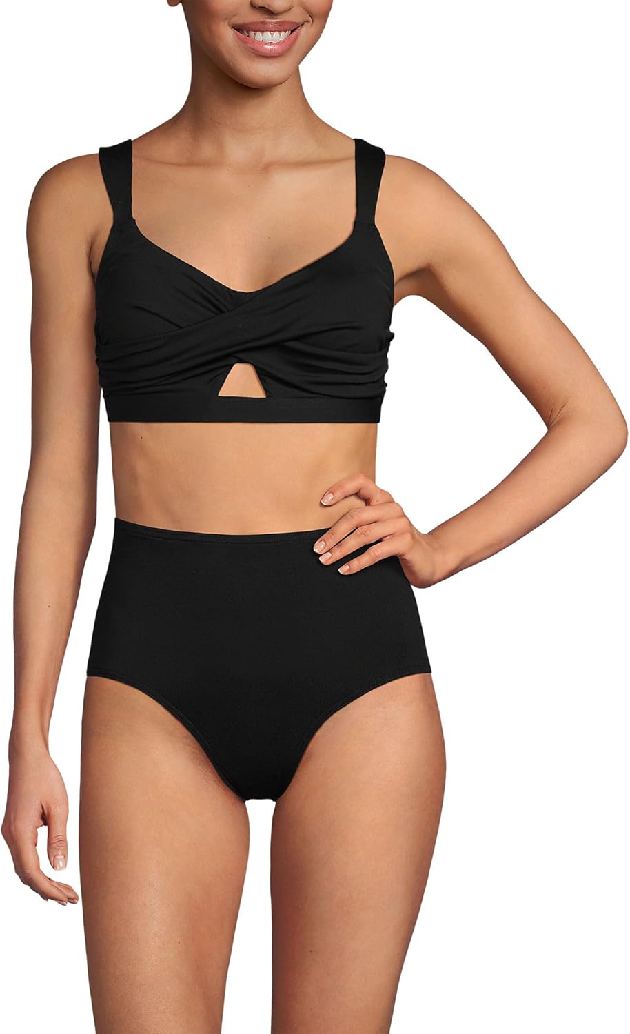 Lands' End Women's Twist Front Bikini Top