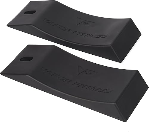 Miniatura 8 de Cuña de peso muerto más ancha para levantamiento de pesas (paquete de 2) alternativa a Jack de peso muerto con barras, cuña de elevación muerta para