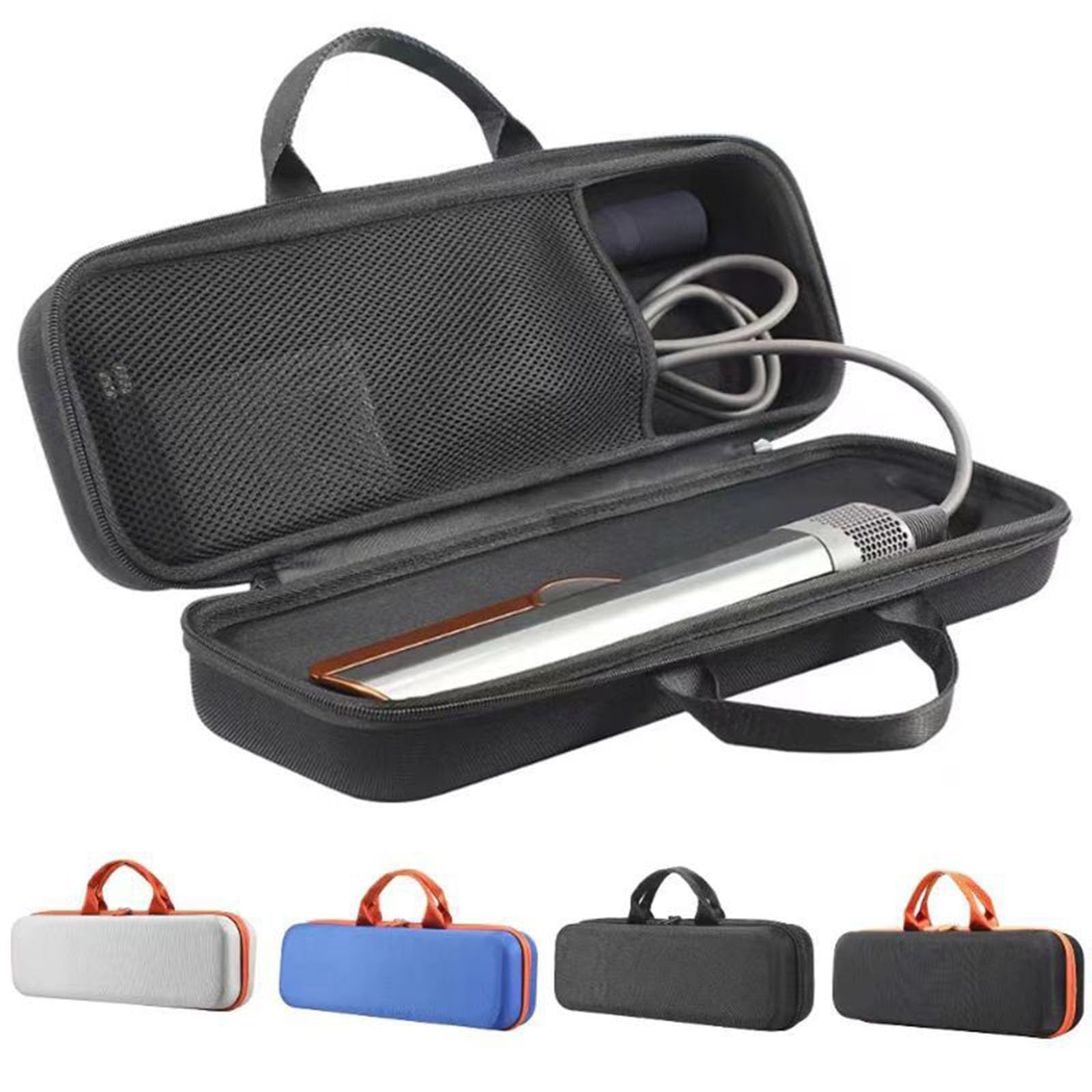 Custodia Rigida in EVA per Piastra e Piastra per Capelli, Antiurto Custodia da Viaggio per A-i-rstrait HT01 (nero)