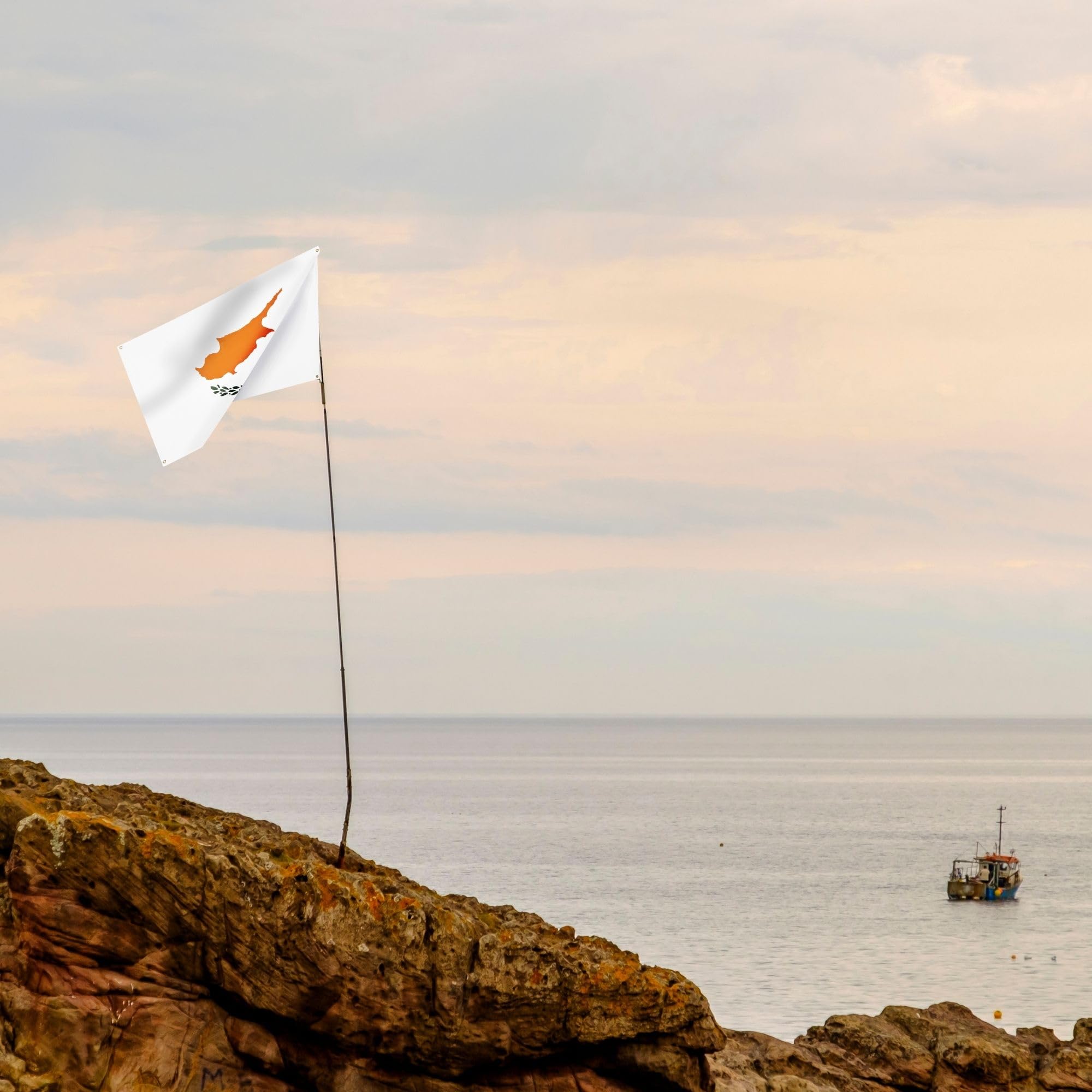 Runesol Cyprus Flag, 91x152cm, 3ft x 5ft, Cypriote Republic Flag, Cyprian, Independence Day, National Day - Image 3