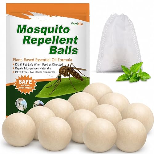 Mosquito Repellent Balls, Upgrade Outdoor & Indoor Mosquito Repellent for