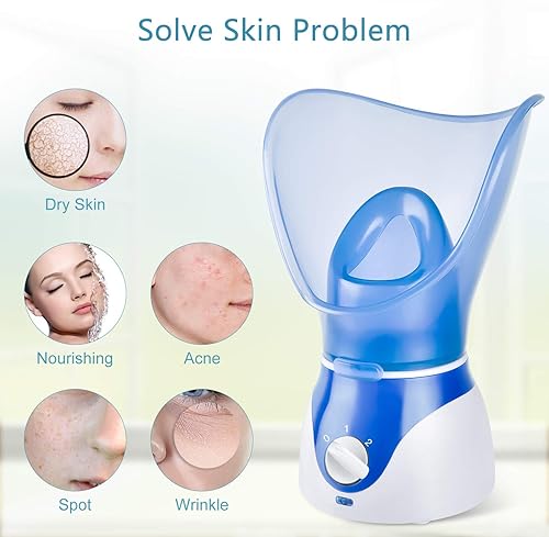 Miniatura 3 de Vaporizador facial para limpieza profunda facial, vaporizador facial para cara, 2 modos de vaporizador facial para desatascar los poros, hidratar,