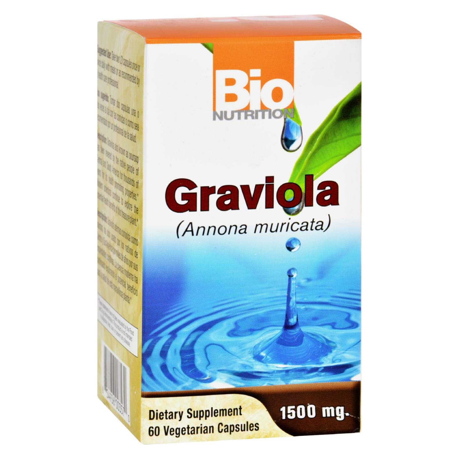 Graviola, 1500 mg, 60 Veg Caps by Bio Nutrition Inc (Pack of 2) 2
