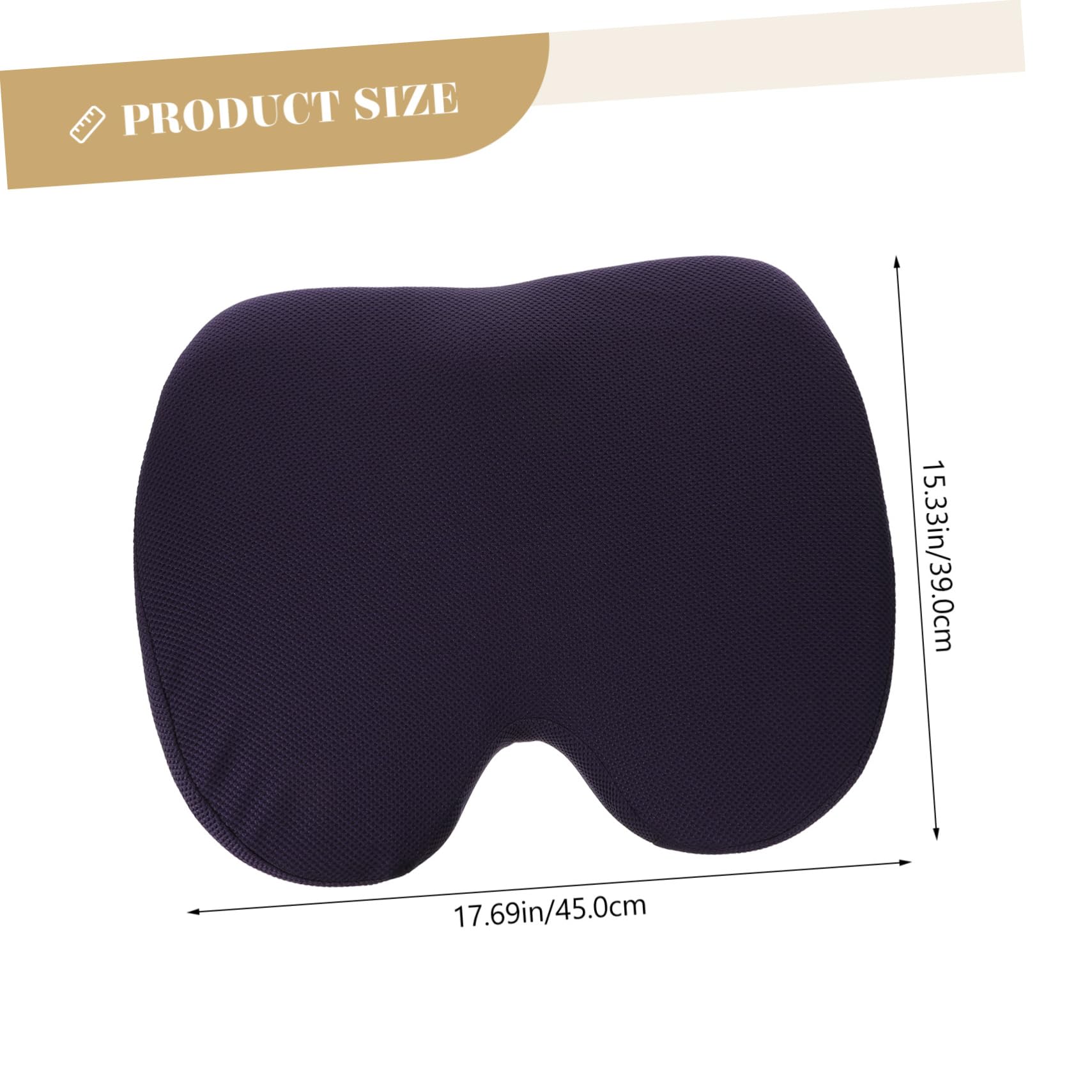 Cojín de Oficina para Glúteos de Espuma Viscoelástica Azul | Apoyo para Coche y Oficina, Transpirable, Alivio del Dolor, Asiento Acolchado