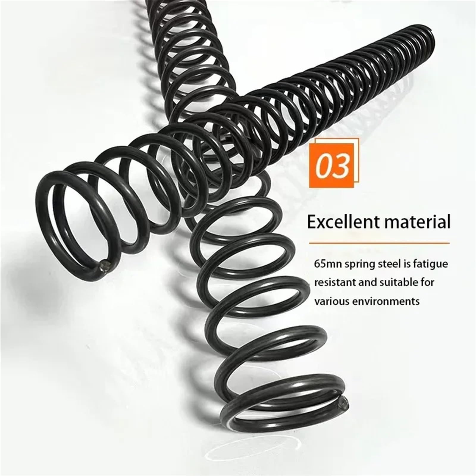 Molle A Compressione Rotore a spirale in acciaio con molla di compressione(500mm,70mm,3.5mm)