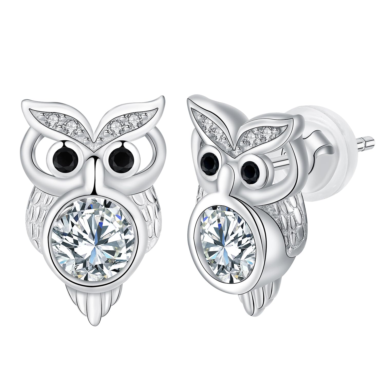 Hifeeled Pendientes Plata de Ley 925 Mujer Pendientes com 3A Circonia Cúbica Regalos Originales Para Mujeres Hermanas Novia