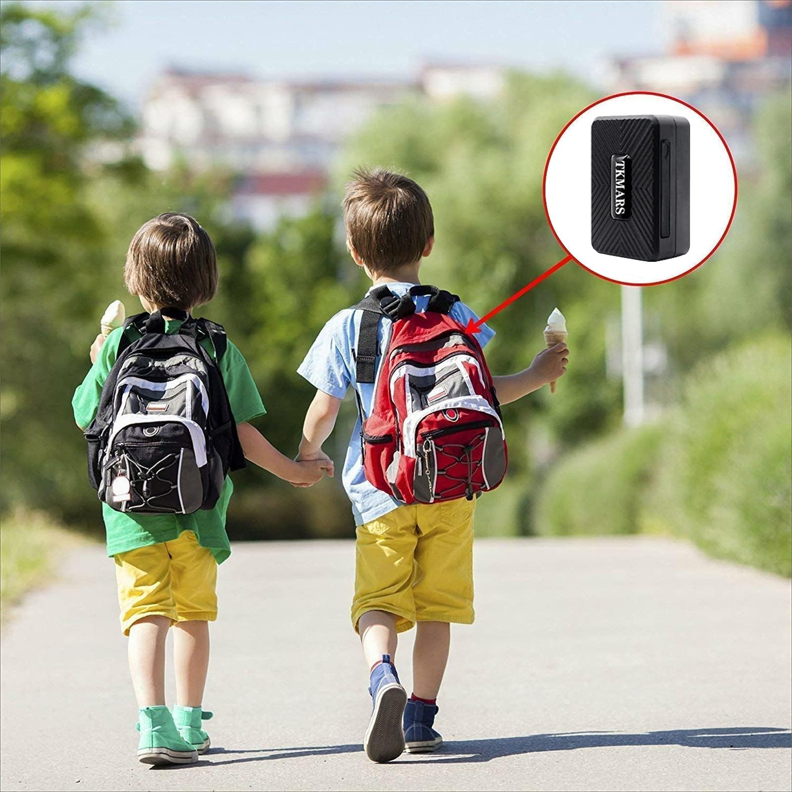 TKMARS Localizador GPS,Mini GPS Localizador,GPS Tracker,Aplicación Gratuita de Rastreo GPS para Niños, Ancianos, Equipaje, Documentos Importantes, Coche