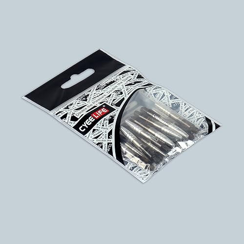 Vista 12 de CyeeLife Ejes de dardos transparentes de aluminio y plástico, 15 piezas (5 juegos) 1.378 in/1.890 in