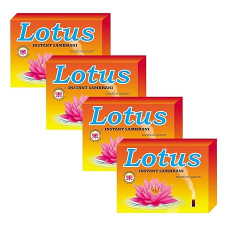 LOTUS Superior Instant Sambrani | (63 g X 10) 630 Grams | Pack of 10