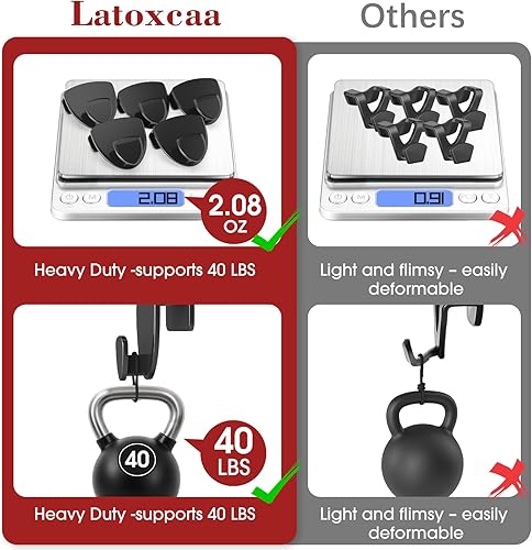 Miniatura 3 de Ganchos para colgar para ahorrar espacio, 30 unidades, ganchos de conector resistentes mejorados para ahorrar espacio para ropa, organizador de