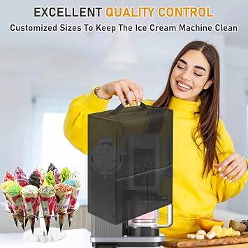 Ice Maker Cover, Foldable Mixer Dust Proof Cover Waterproof Slushies Machine Protector Electrical Appliances Protective Lid for Offices Home