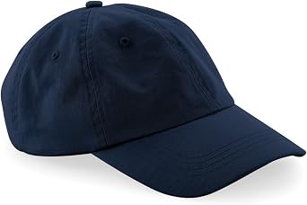 Beechfield Unisex Low Profile 6 Panel Dad Cap One Size Navy Blue