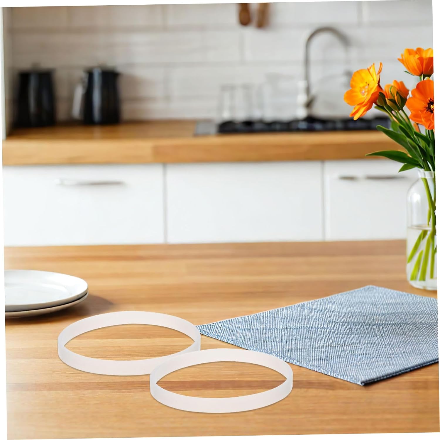 4pcs Blender Gasket: Juicer Silicone Seal Rings Replacement Parts - Sealing Blending Accessories Compatible With Ninja BL480 Series 10cm/3.94"