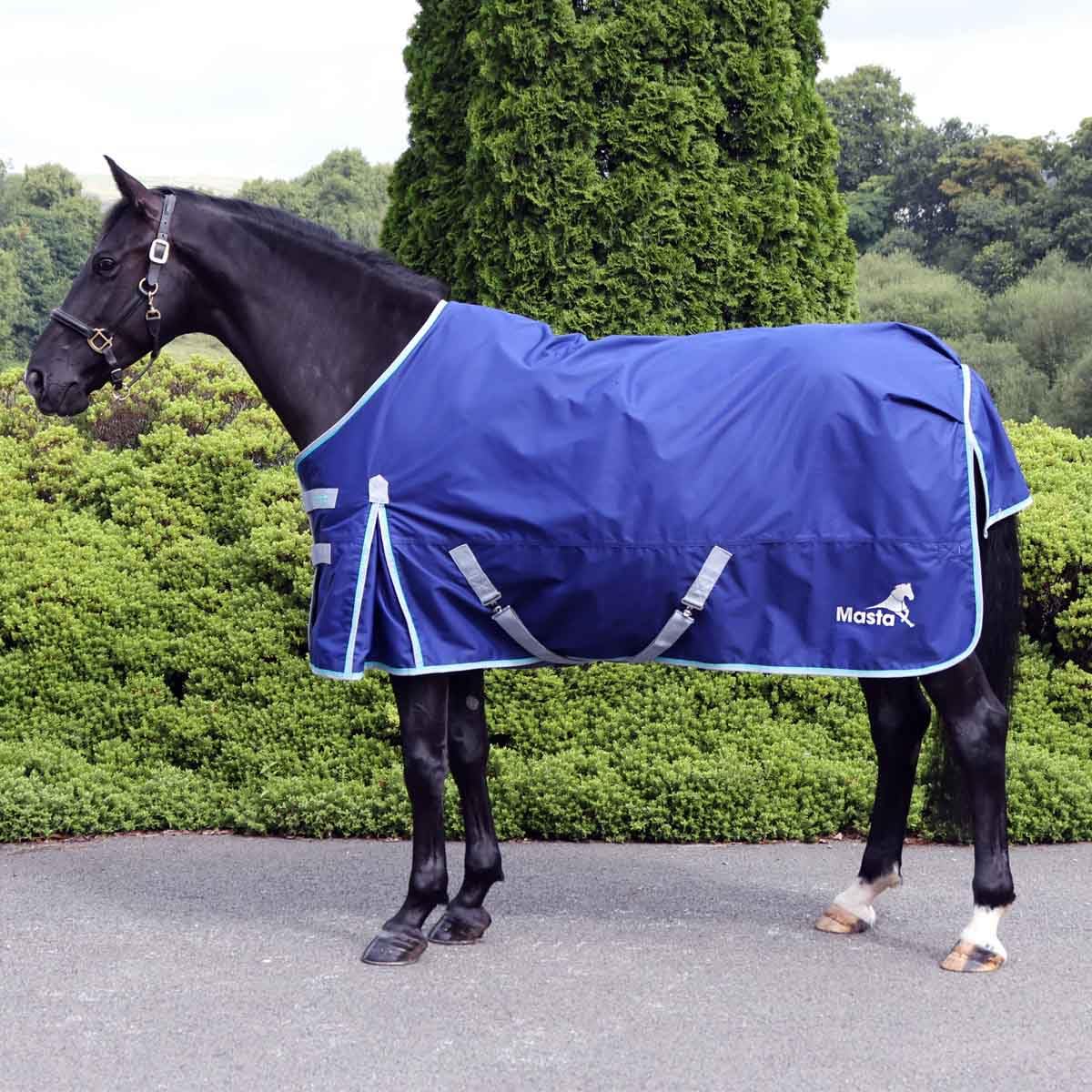 Ventomasta 0g Turnout Rug - Waterproof & Breathable 600D Ripstop - Spring/Summer Horse Rug - Anti-Rub Lining & Shoulder Gusset - Quick Surcingle Fastenings - Tail Flap & Fillet String Included - 7ft6 — image 1