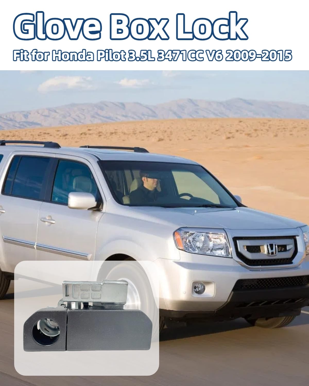 77540-SZA-A01ZB Glove Box Lock Latch Assy Replacement for Honda Pilot 2009 2010 2011 2012 2013 2014 2015, Black