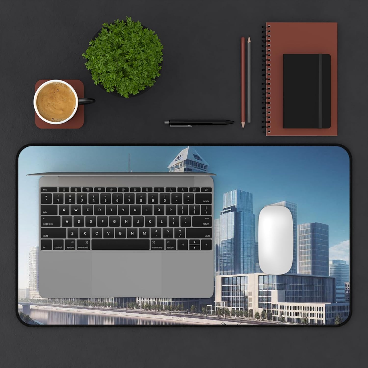 Indianapolis Minimalistic Desk Mat - Premium Quality Smooth Surface with Vibrant Colors