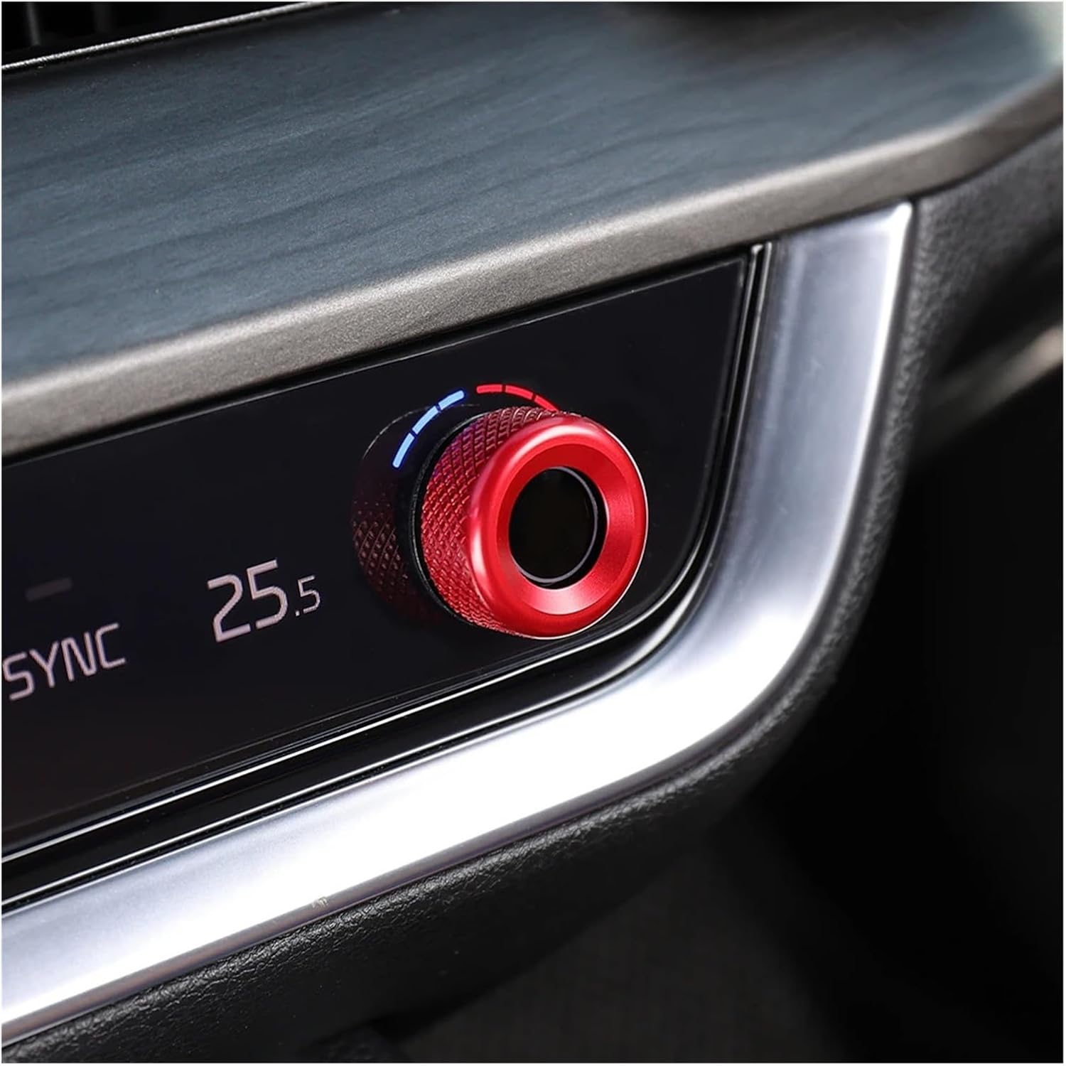 Upgraded Car Air Conditioner Knobs | Compatible With Kia Sportage NQ5 2022-2024，Thicken Aluminum Anti-Wobble Climate Control Knob, Plug Play 3Pcs | Black 2pcs