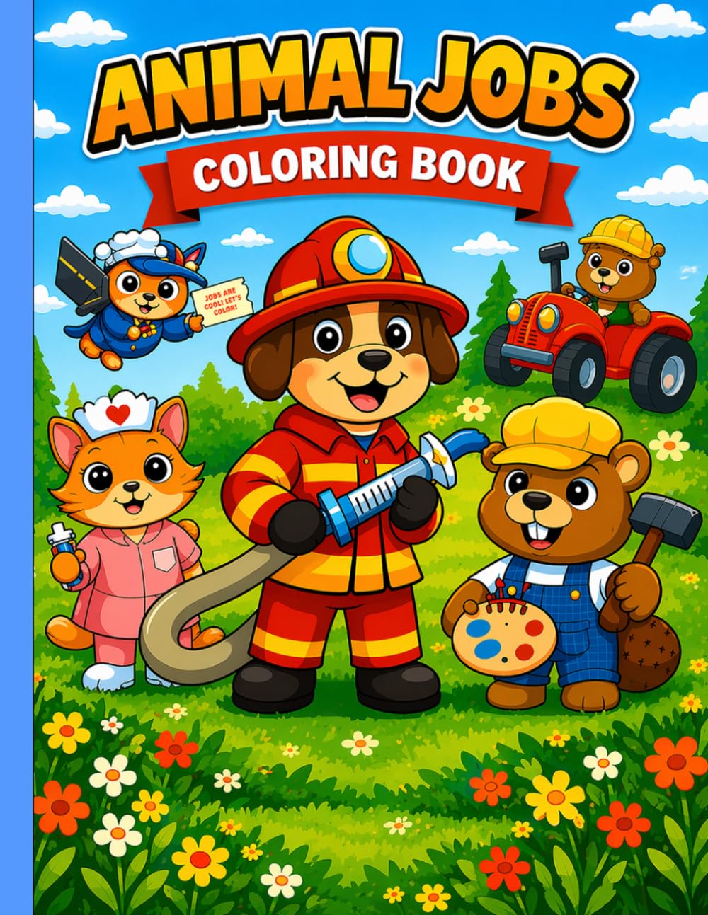 Animal Jobs Coloring Book