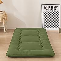 Vista 31 de MAXYOYO Colchón Japonés de Suelo Colchón Futón, Colchón de Tatami Engrosado de 4", Almohadilla para Dormir Plegable Enrollable para Niños y Niñas