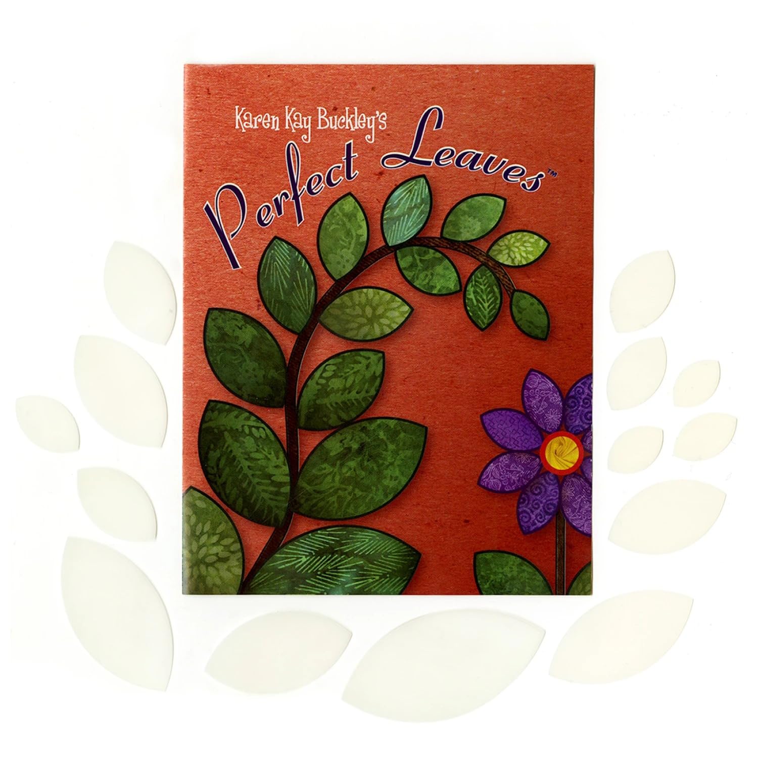 Karen Kay Buckley(r) Perfect Leaves, Heat-Resistant Plastic Templates, 15 Sizes of Precision-Cut Leaves. Hand and Machine Applique, Quilting, Patchwork, Sewing. Ironable with Dry/Medium Heat