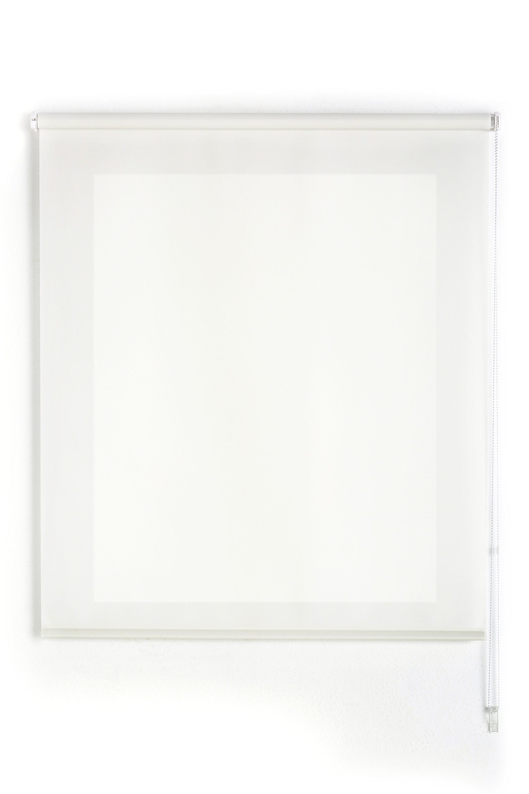 Uniestor Basic Store Enrouleur uni translucide - Blanc cassé, 160 x 175 cm (Largeur x Hauteur) | Taille du Tissu 157 x 170 cm. Stores de fenêtre