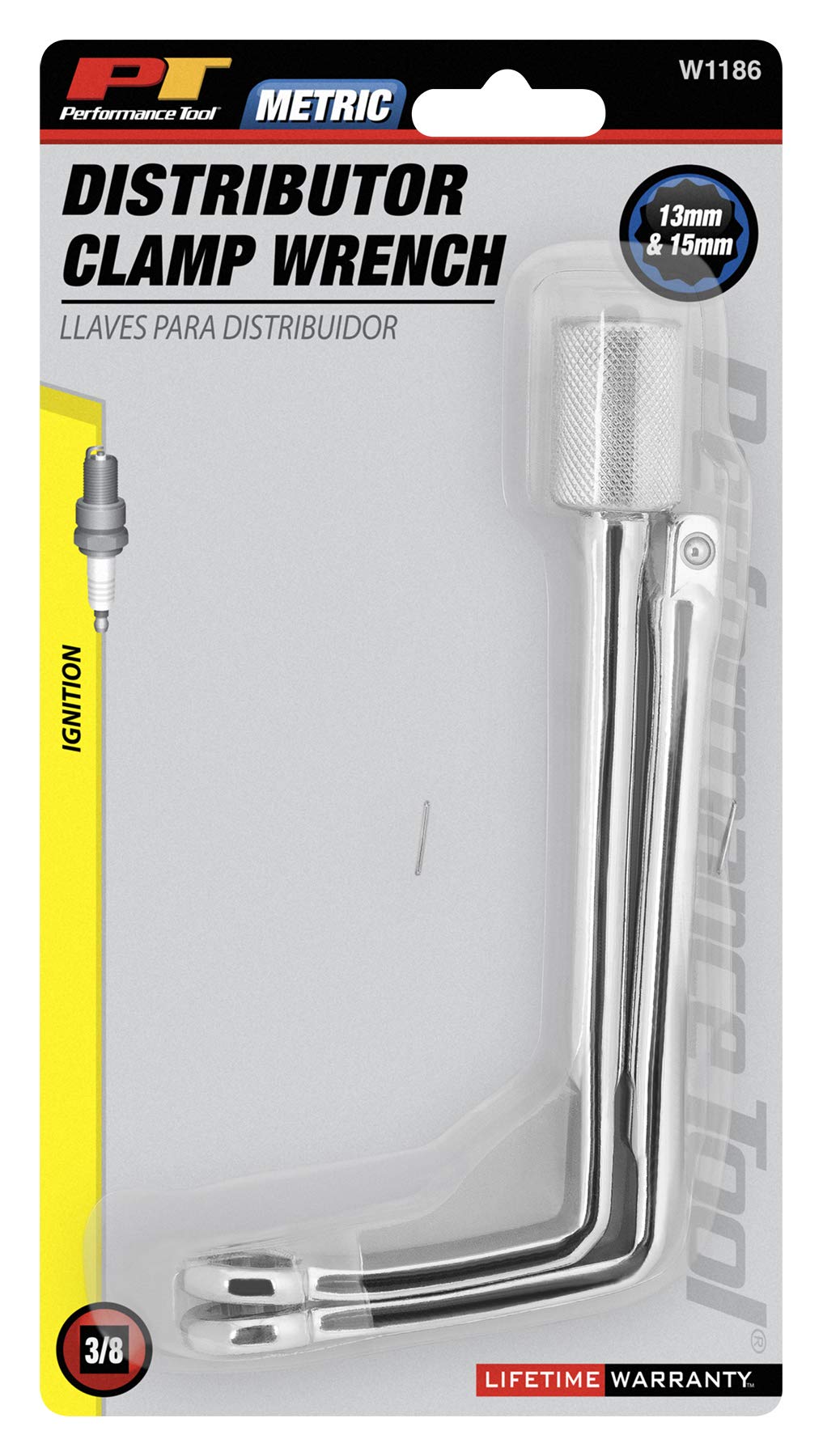 Photo 1 of Performance Tool W1186 Distributor Clamp Offset Metric Wrench Metric Distributor Clamp Wrench