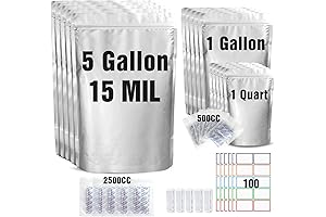 5 Gallon Mylar Bags for Long Term Food Storage