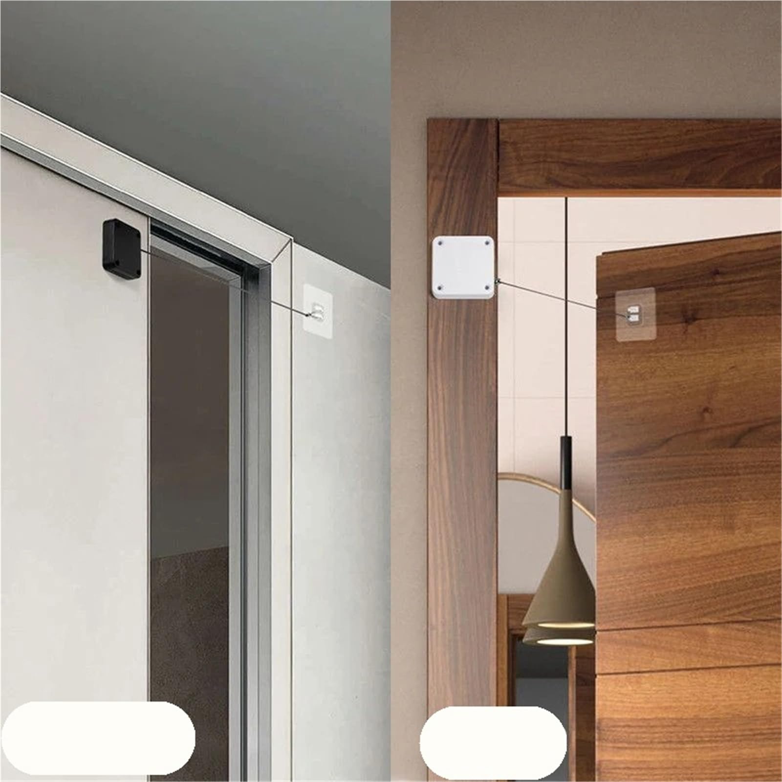 Ferme-porte automatique à capteur avec butée réglable sans poinçon