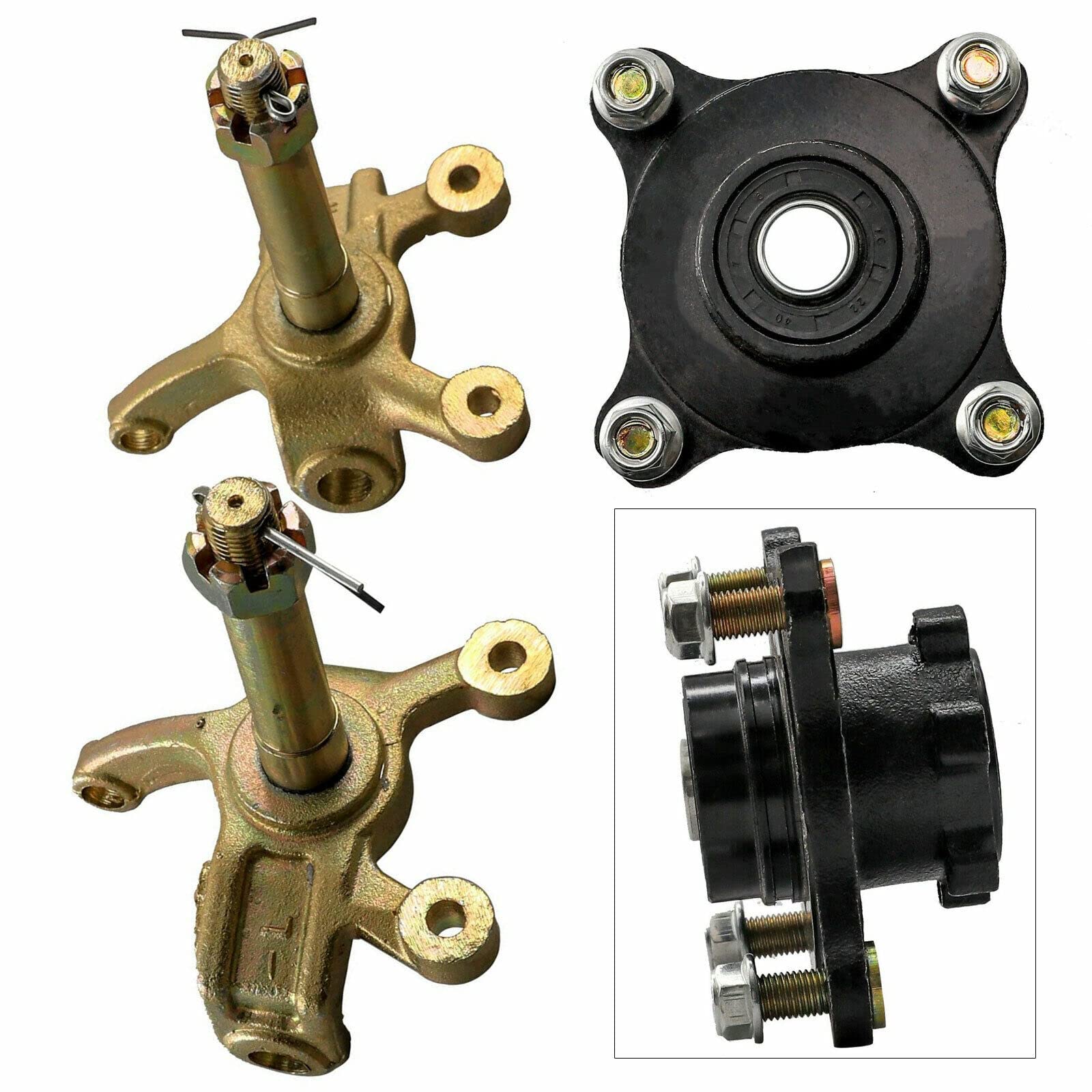 の様　リム、ハブ、ローター Amazon | 4スタッドホイールハブディスクブレーキアセンブリ、フロント