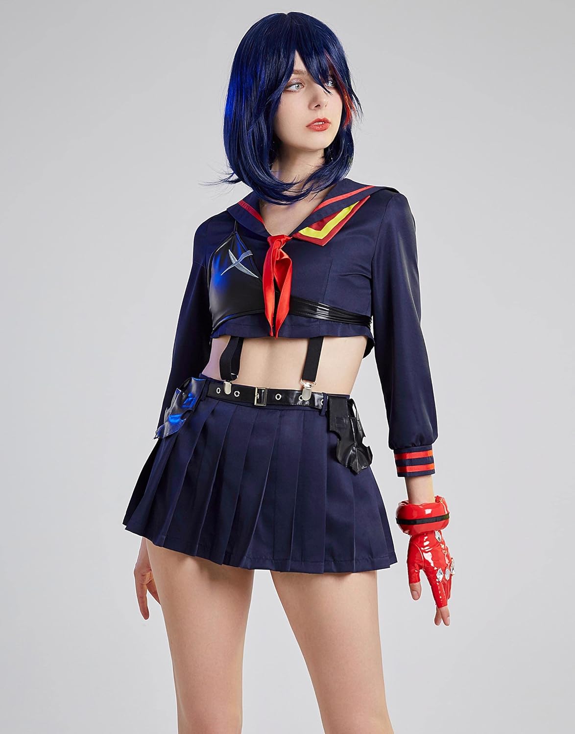 miccostumes Womens Anime Cosplay Costume Long Sleeves Shirt and Skirt Set - Image 2